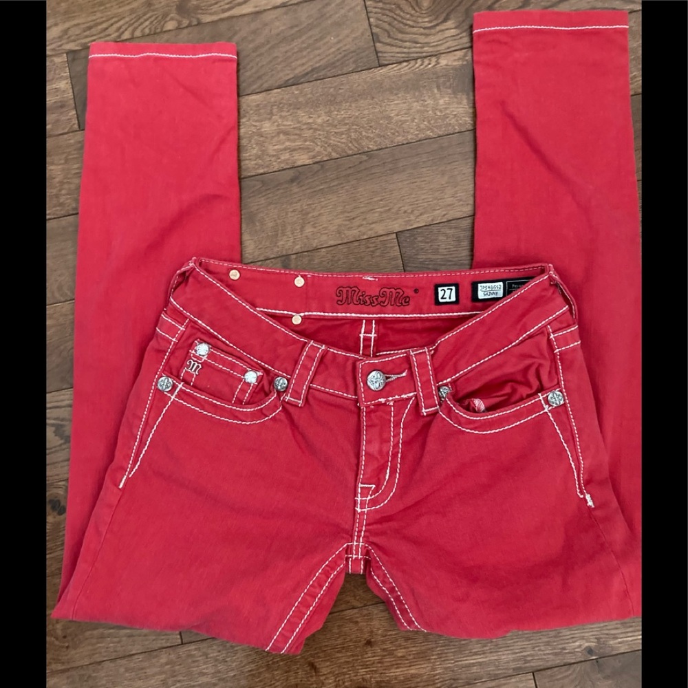 MISS ME RED SKINNY STRECH JEANS 27